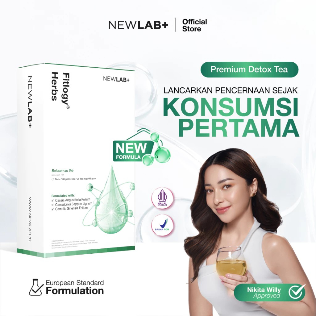 

NEWLAB TEA DETOX minuman diet teh Slimming tea NEW LAB+ detox teh Slim tea Slimlogy Fitlogy