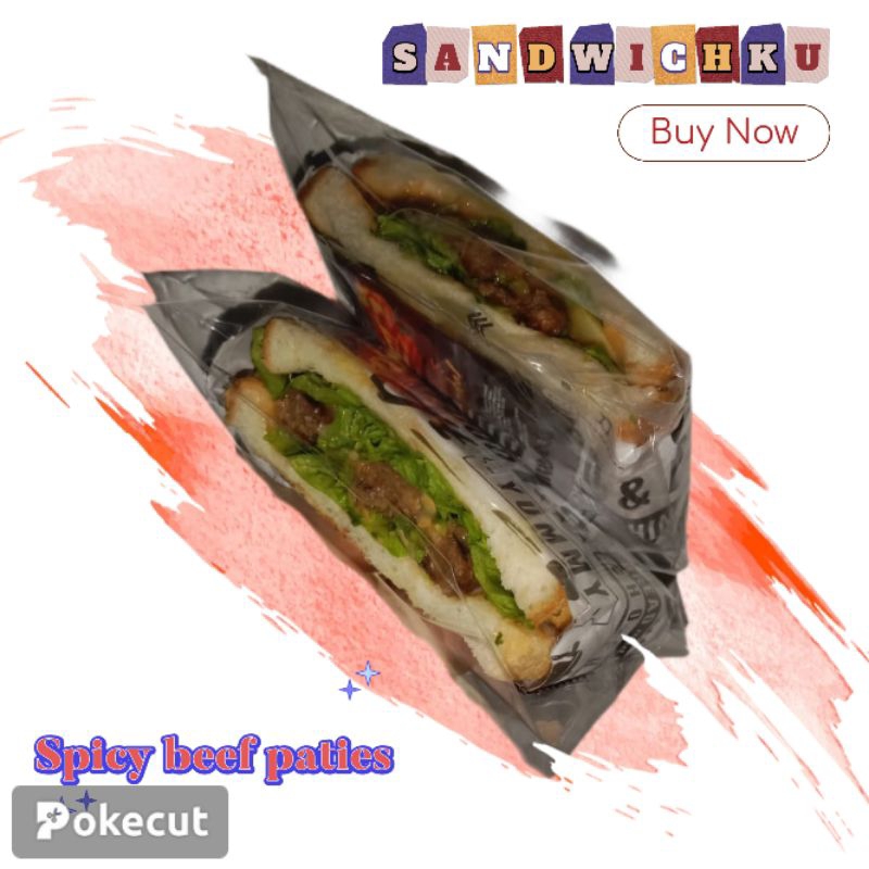 

Roti Sanwich Varian Spicy Beef Paties dari SanwichKu