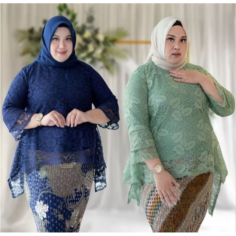 SYIFA KEBAYA • PROMO DISKON BESAR BAJU KEBAYA RINJANI BROKAT JUMBO BIGG SIZEE LD 130 XXXXL KEBAYA UN