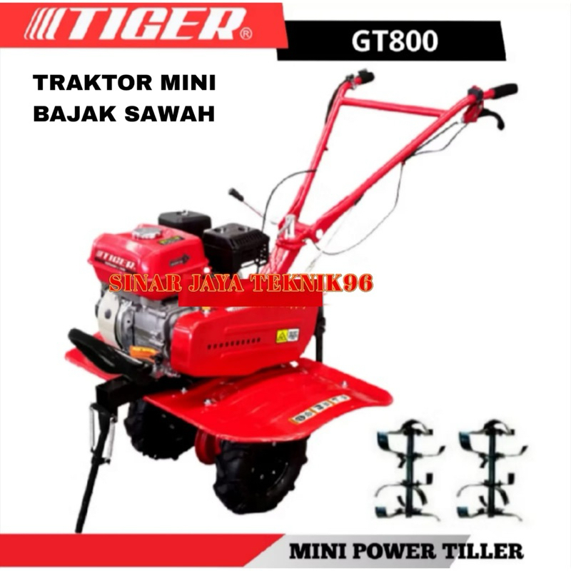 Cultivator Mini Bajak Sawah Tiger GT-800 | Traktor Sawah