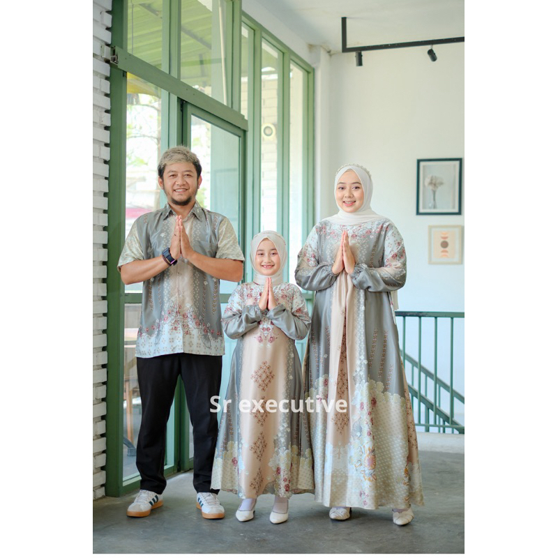 Premium Baju Gamis Anak Anak Madina Perempuan Motif Bahan Silk Premium Couple 2 sampai 7 Tahun