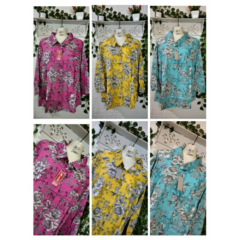 Blouse Rayon / Blouse Rayon Motif / Outer Rayon / Kemeja Rayon / Blouse Rayon Wanita