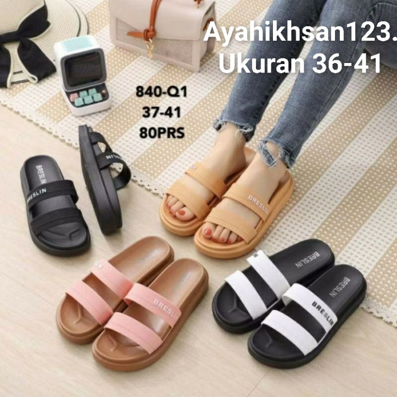 BALANCE 840-1 sandal slop karet wanita/perempuan ban2 ukuran 36-41