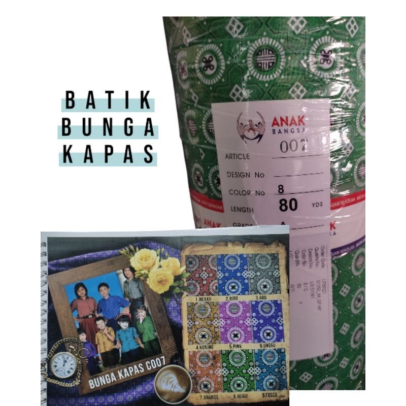 Kain Batik seragam sekolah PAUD TK SD SMP SMA Aliyah seragam sekolah harga per 0,50cm