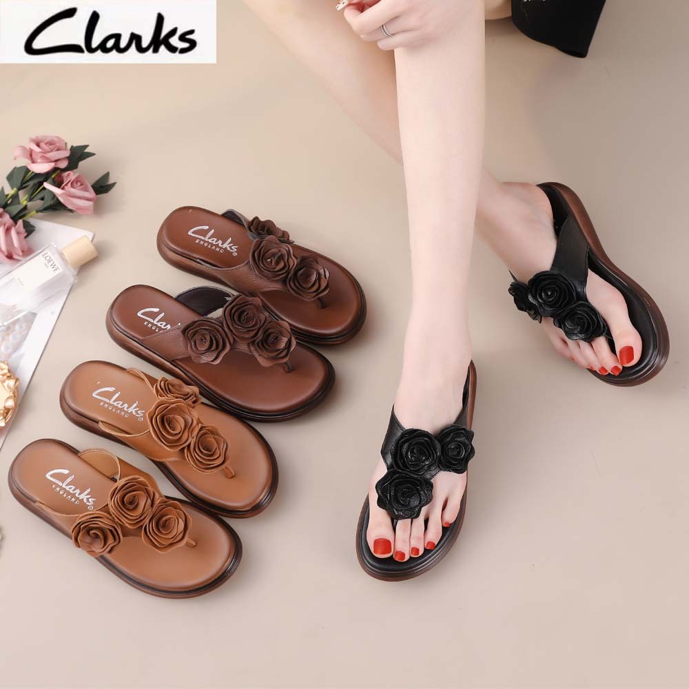 Sepatu Clarks new pita woman  clarkts flat wanita kulit asli Sepatu sandal flat