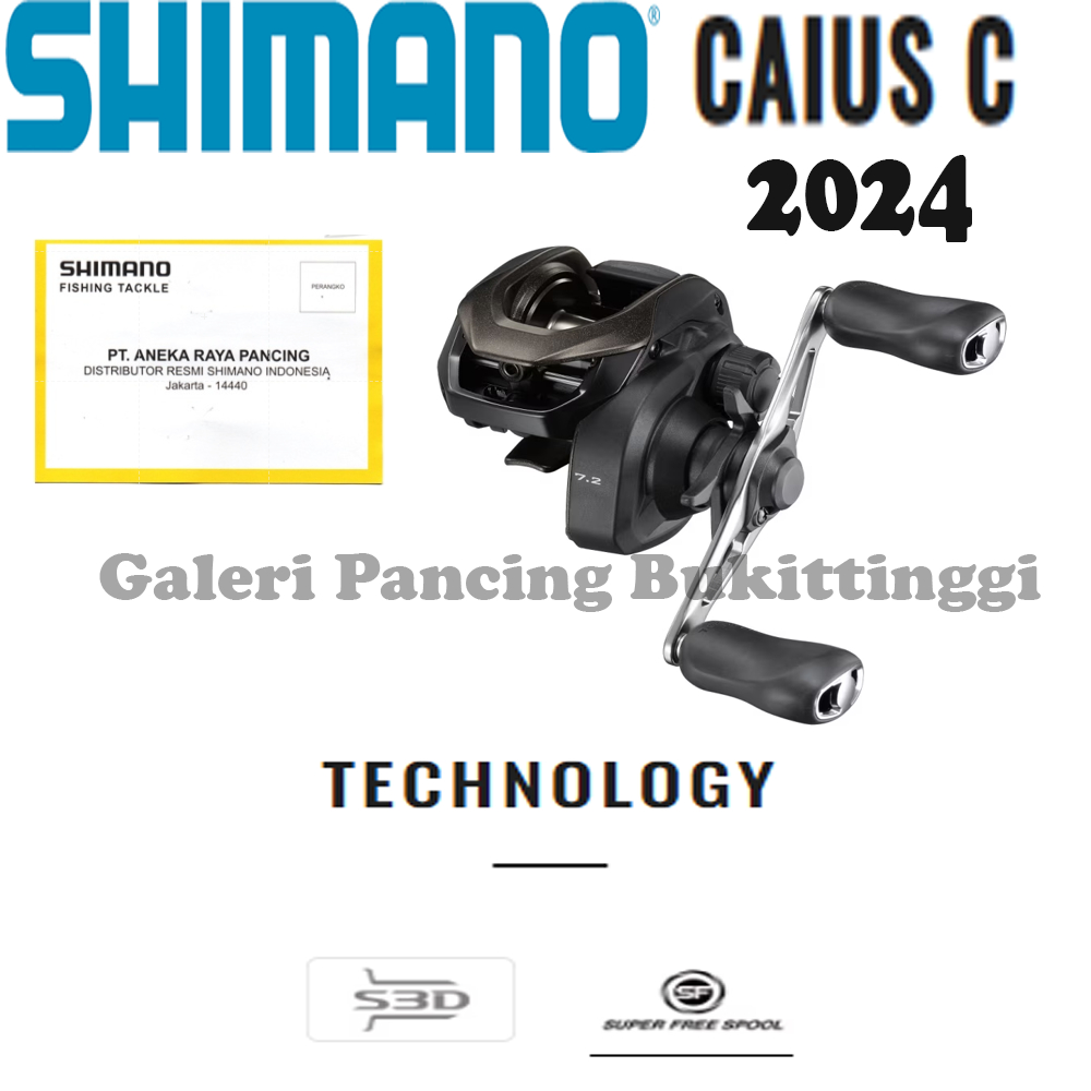 Reel BC Shimano Caius 151HGC 2024 - handle Kiri