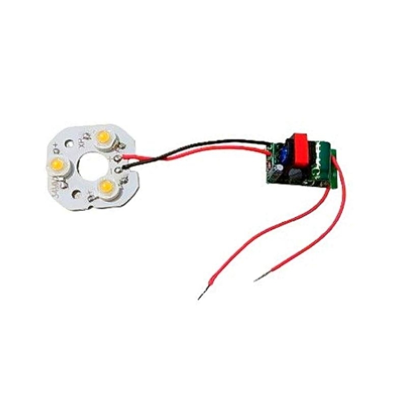 LED hpl + driver langsung colok listrik 3x1 Watt LED hpl + driver