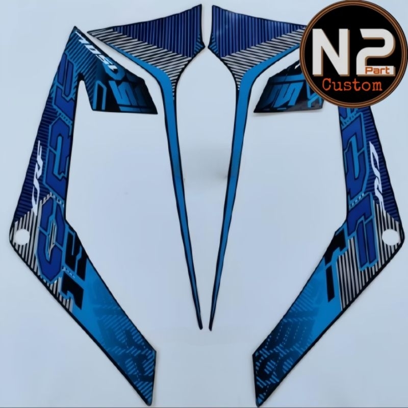 Stiker striping motor Honda CRF 150L 2022 biru berkualitas