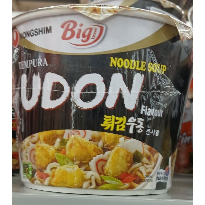 

Big Bowl Noodle Soup With Tempura Udon Flavour NONGSHIM Mie Mangkok Besar Dengan Rasa Sup Tempura Udon 111 g - HK.