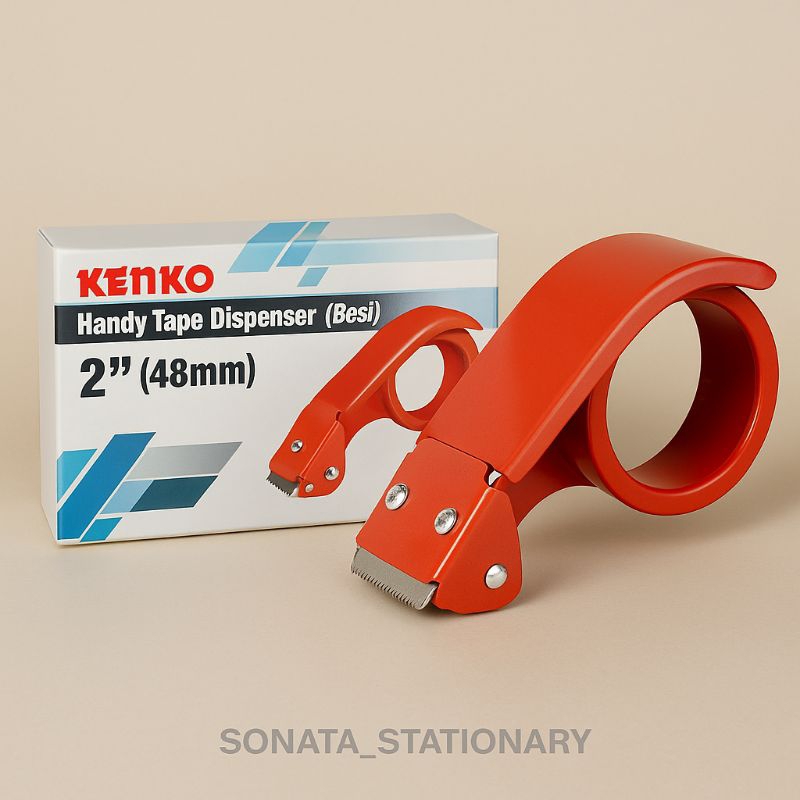 

Kenko Handy Tape Dispenser TDB-2 – Dispenser Perekat Besi 2 Inch (48mm)