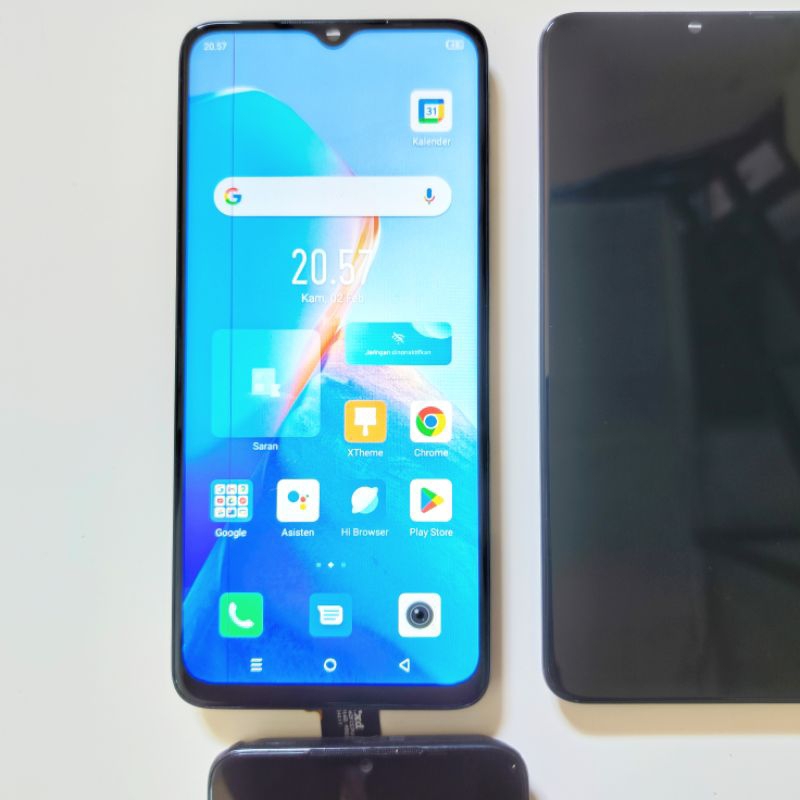 SATU SET LCD PLUS FRAME ORIGINAL 100 PERSEN ITEL A70 MINUS GARIS SERAMBUT TIDAK NGARUH FUNGSI NORMAL