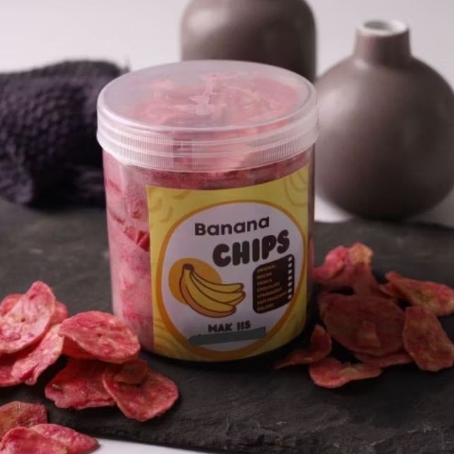 

KERIPIK PISANG / BANANA CHIPS MAK IIS ANEKA RASA 230g