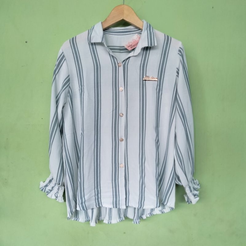 Atasan plisket premium import