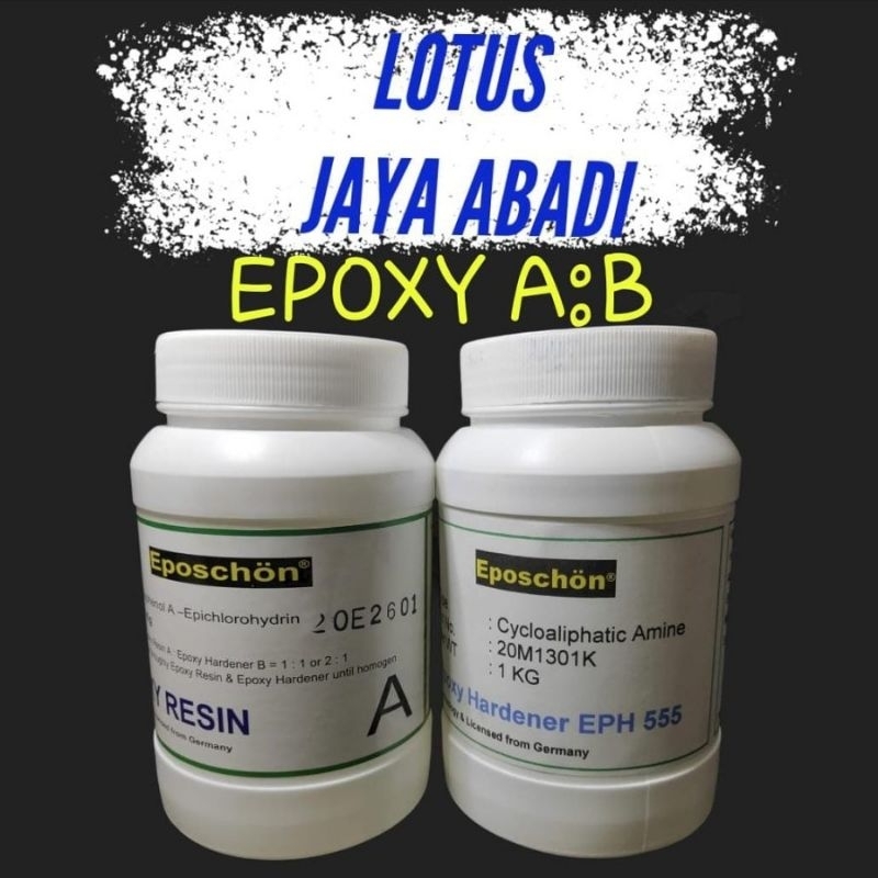 Resin Epoxy Eposchon 2Kg ( 1Kg Resin+1Kg Hardener)