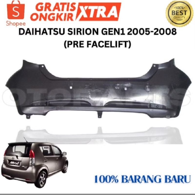 Daihatsu sirion 2005 bumper belakang sirion 2005 myvi malaysia