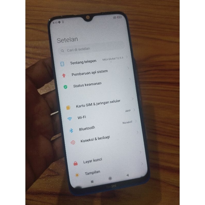 LCD ORIGINAL COPOTAN REDMI NOTE 8