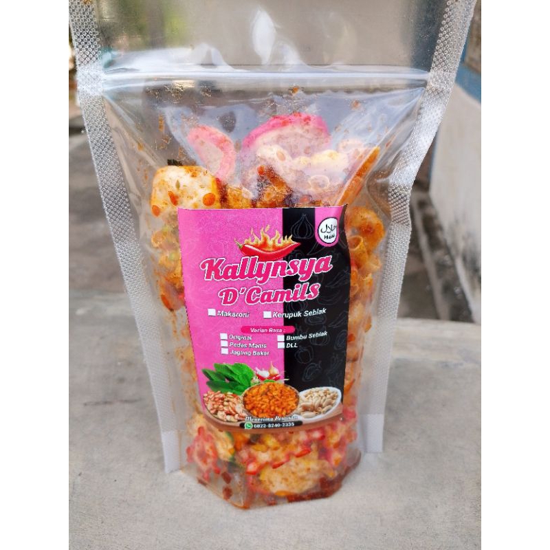 

kerupuk warna warni bumbu seblak//seblak kering pedas mantap