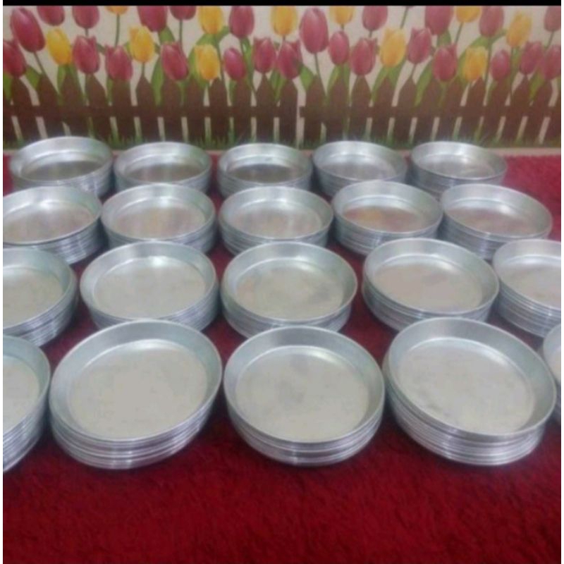 cetakan pizza mini /cetakan pizza mini dari bahan stainlis loyang 1 set 12 pcs