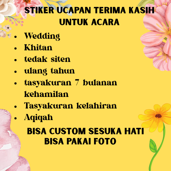 

STIKER TASYAKURAN SEMUA ACARA