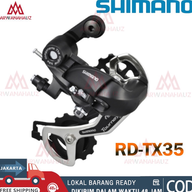 55TERMURAH RD Shimano TX35 Tourney 678 Speed Rear Derailleur TX 35 Sepeda Lipat MTB Roadbike DLL D S