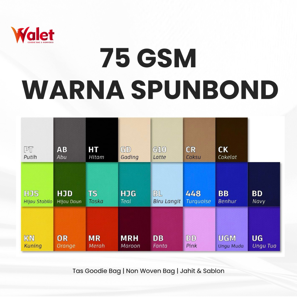 

Spunbond /furing 75 Gsm Murni - Meteran TERMURAH