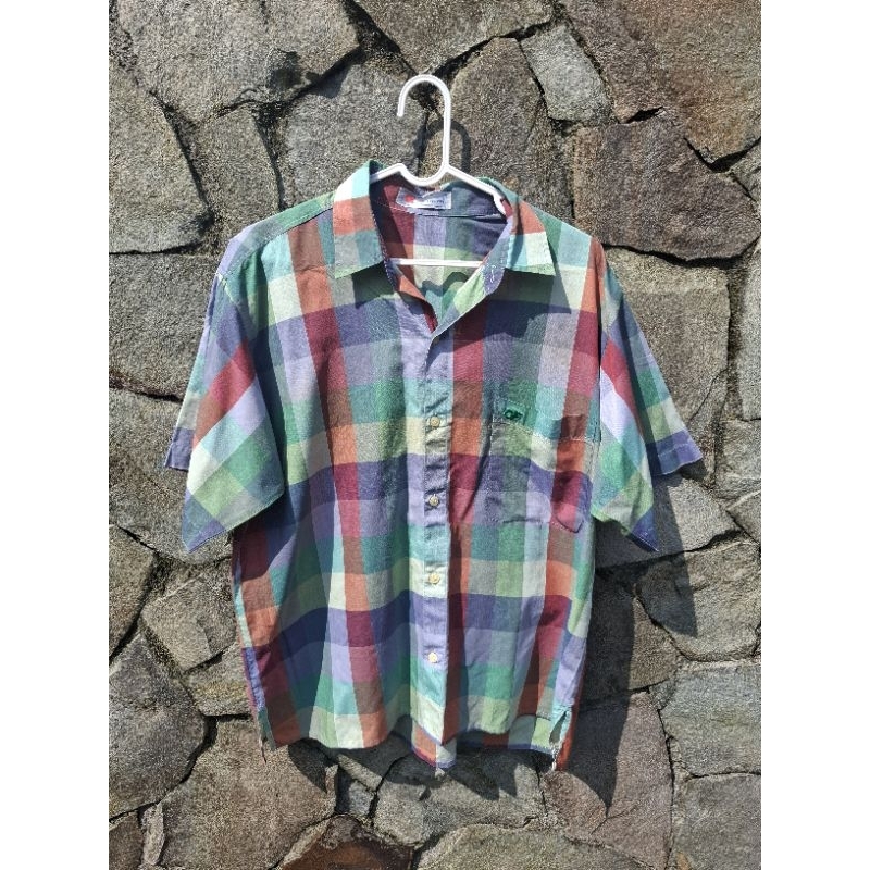 Kemeja Pria Lengan Pendek Kotak - Kotak byCountryFiesta (L)