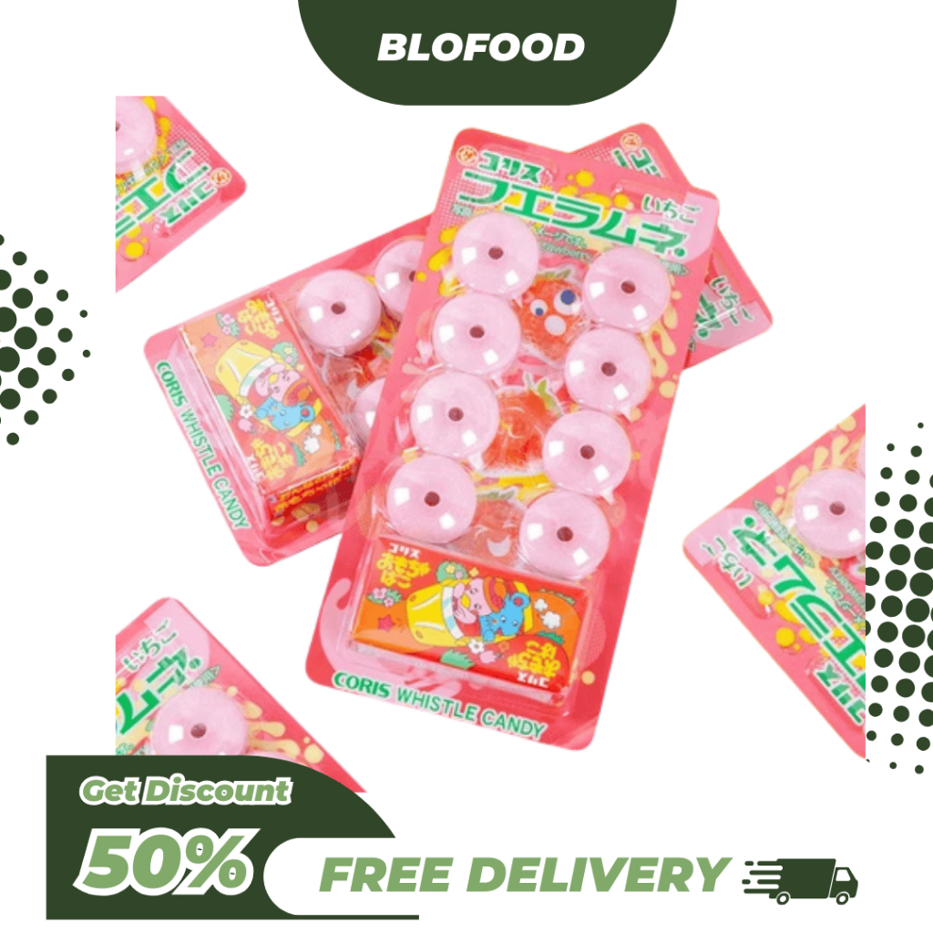 

BF.ID [Kids Favorite] Fue Ramune Whistle Candy Strawberry