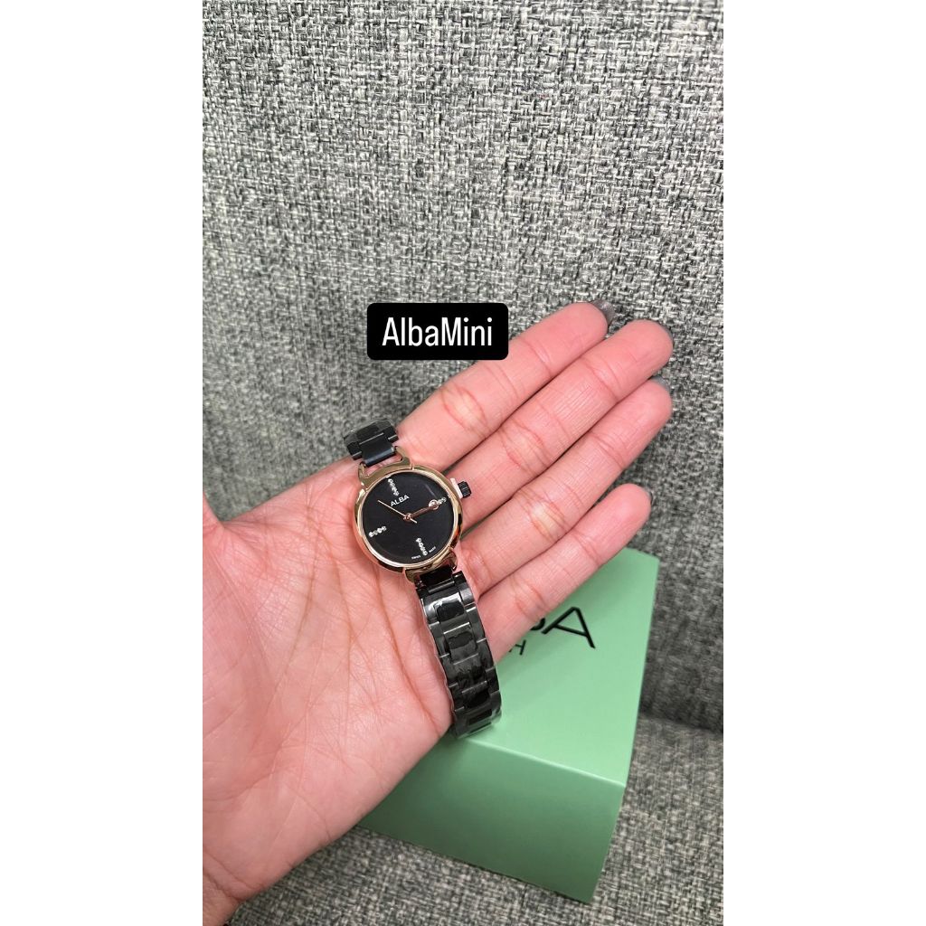Alba Jam Tangan Wanita Tali Rantai 2.6CM Tangan Kecil Jam Tangan Fashion Cewek Model Cantik BISA COD
