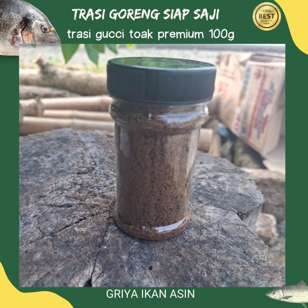 

trasi goreng / terasi goreng home made 100g / terasi goreng gucci toak enak murah
