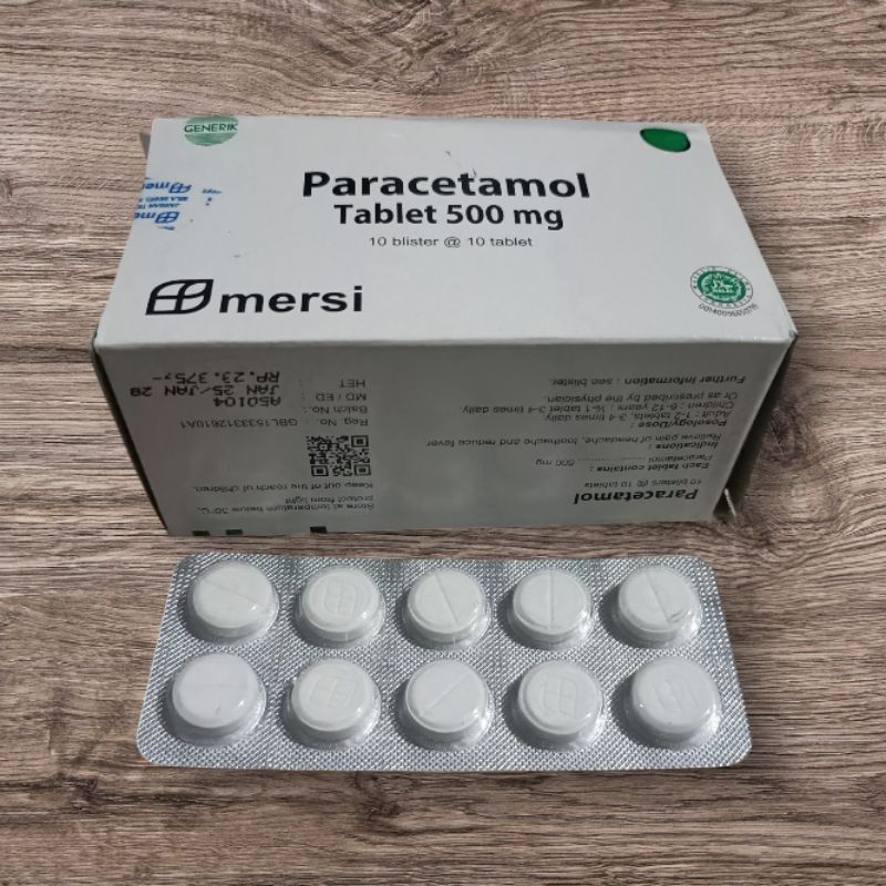 PARACETAMOL TABLET 500MG MERSI