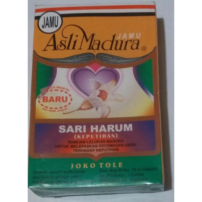 

pektai keputihan sari harum isi 24 kapsul jamu jokotole herbal