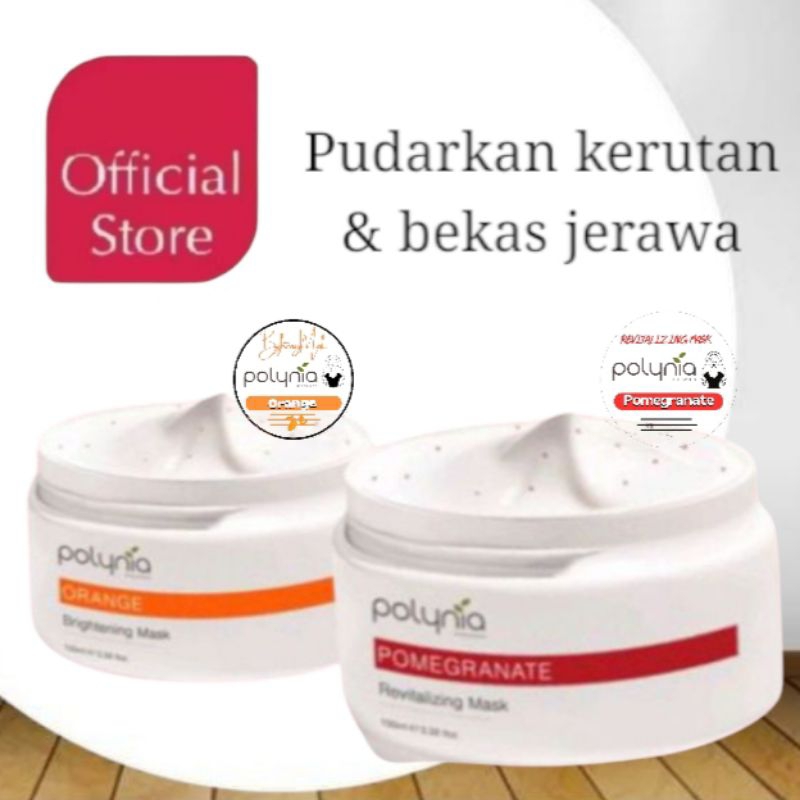 Promo. DOU POLYNIA SHARE IN JAR 10ml || POLYNIA ORANGE BRIGTHENING & POLYNIA POMEGRANATE