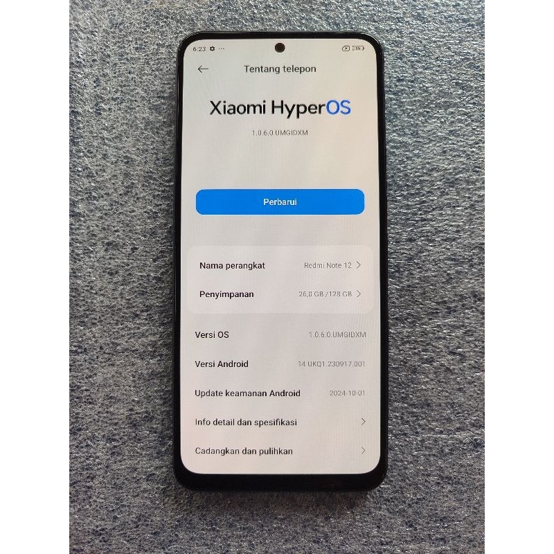Lcd + Frame Redmi Note 12 4g Copotan (Baca Diskripsi)
