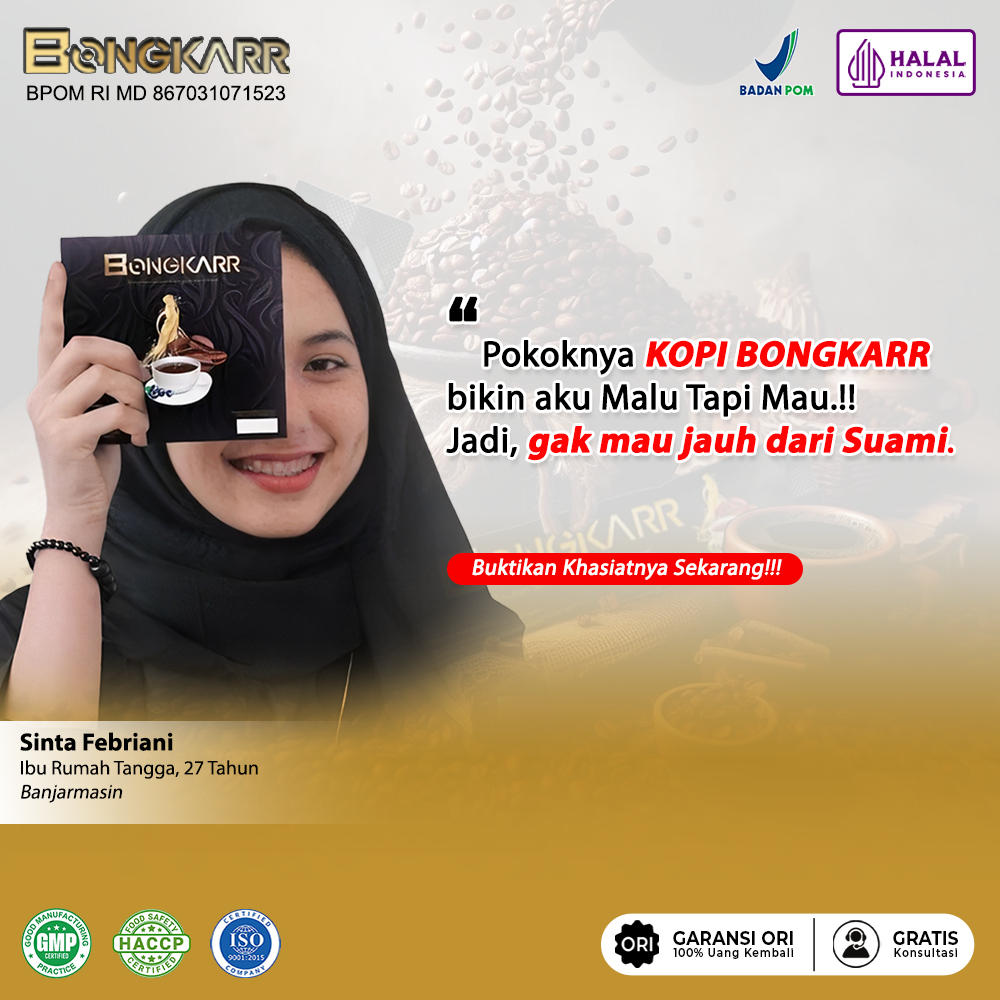 

KOPI BONGKARR ORIGINAL MINUMAN INSTAN EXTRA GINGSENG 100% BPOM & HALAL- KOPI