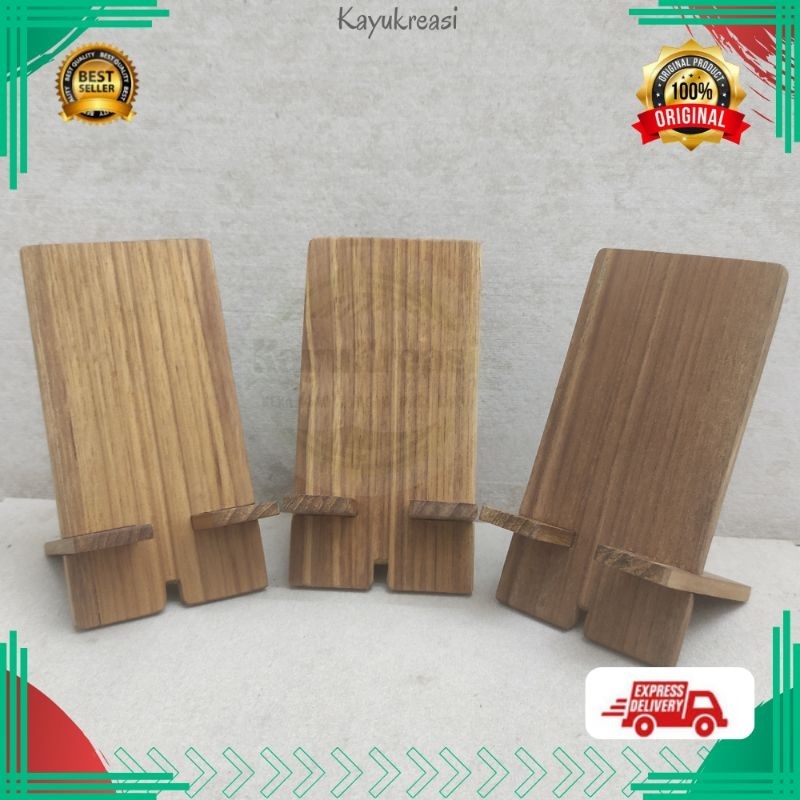 Dudukan Phone Stand Handmade Hp Unik dari Kayu