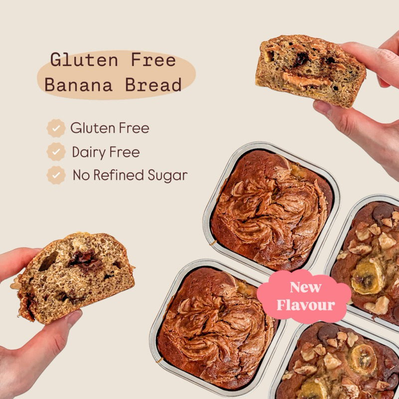 

Tiramisse | Banana Bread Series | Gluten Free | Walnut Choco | Peanut Butter