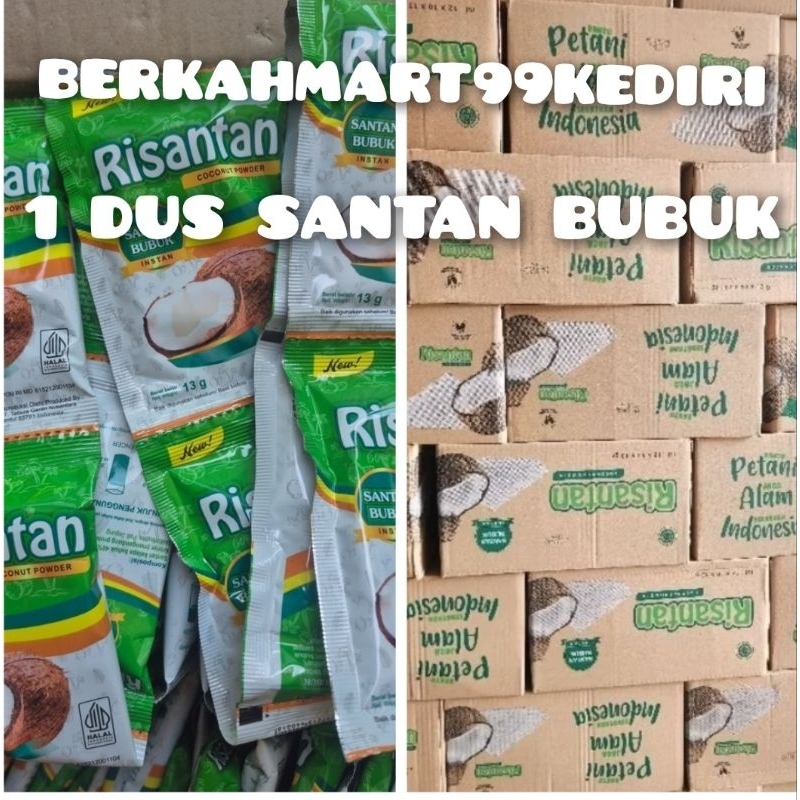 

Santan bubuk Risantan 1 dus isi 12 renteng