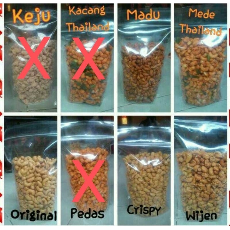 

Kacang Mede Aneka Rasa Murah 500gr