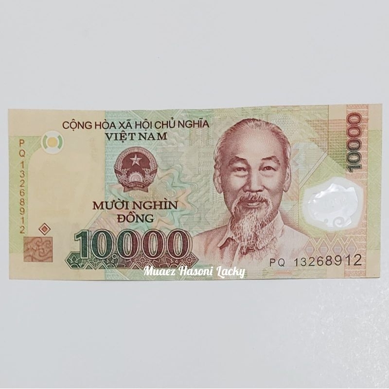 Uang Asing Vietnam Dong Pecahan 10000 Dong Polymer