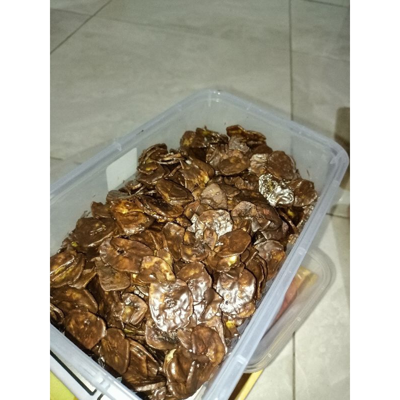 

Kripik pisang coklat lumer viral
