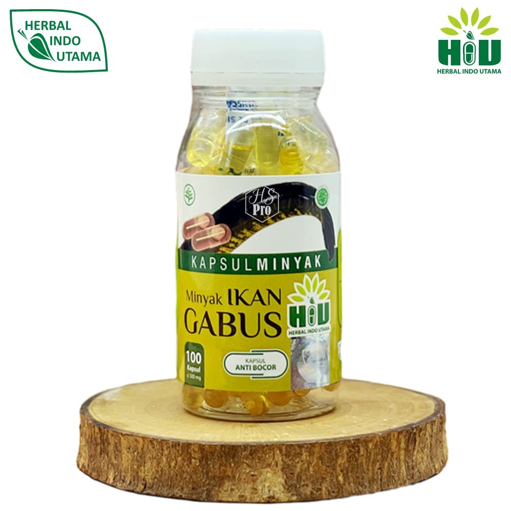 HIU Minyak Ikan Gabus Obat Herbal Pasca Operasi 100 kapsul