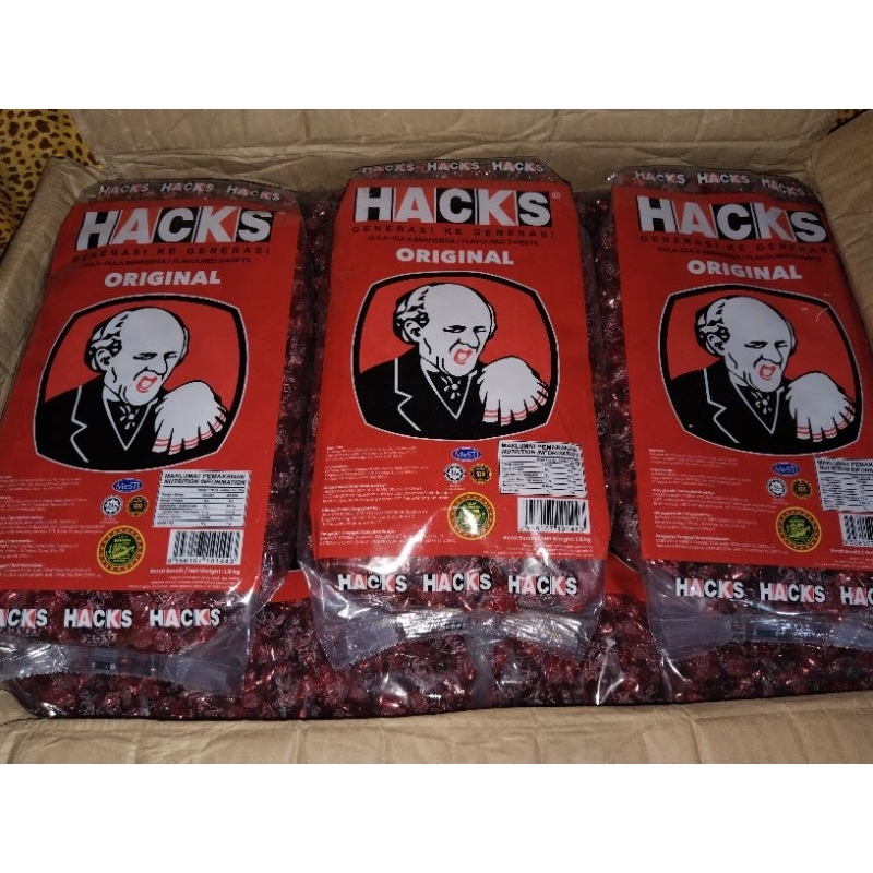 

Permen hacks original 1,8kg per dus