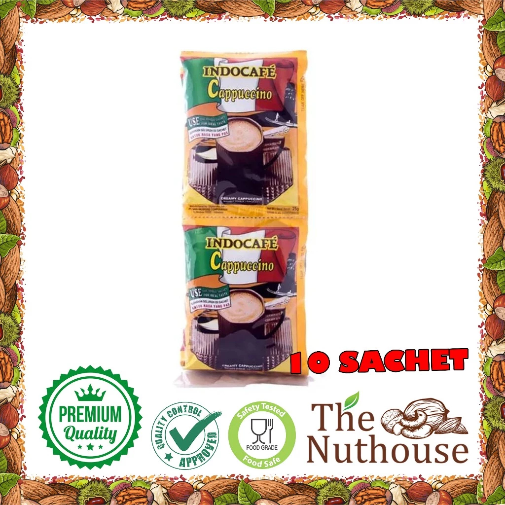 

INDOCAFE CAPPUCCINO 1 renceng isi 10 sachet [HALAL]