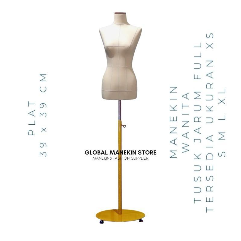Manekin Wanita Foam Jahit Tusuk Jarum Ukuran XL