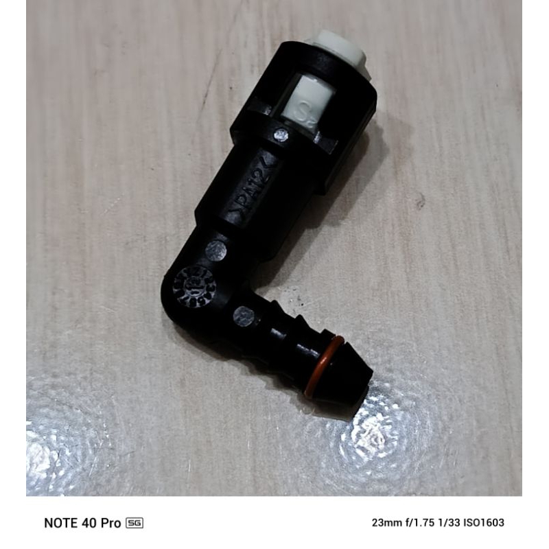 nepel konektor copcopan selang bensin injeksi 6mm bulat elbow