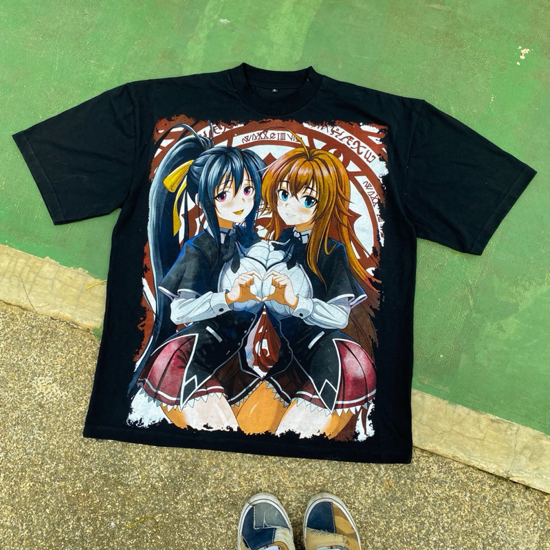 KAOS TSHIRT HIGH SCHOOL DXD ANIME BOOTLEG CUSTOM BY BOOTUPSK