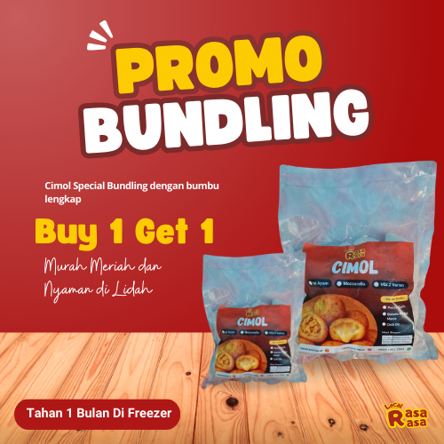 

Paket Bundling 2 Cimol Isi Mozzarella Cemilan Frozen Rasarasa Local