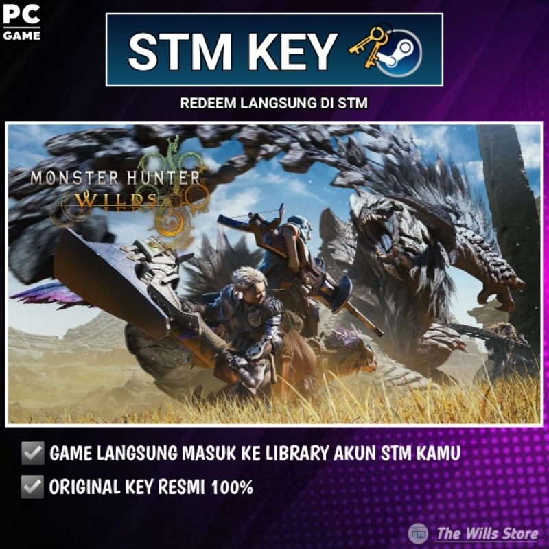 Monster Hunter Wilds GAME KEY ORIGINAL (STOK TERBATAS)