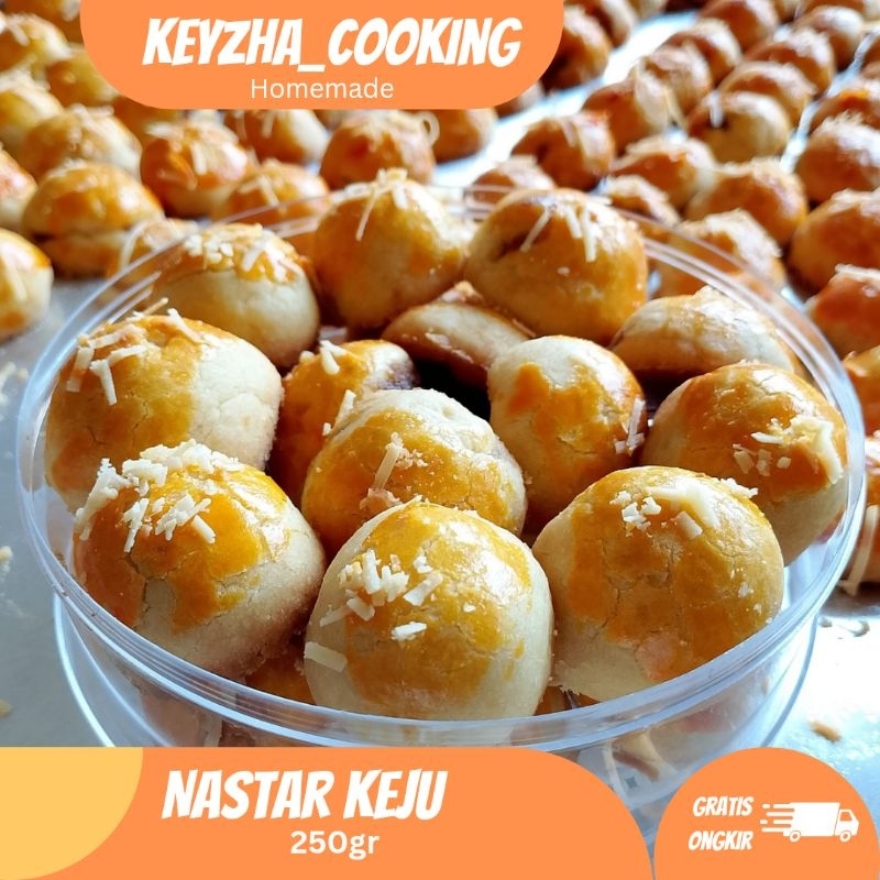 

Kue Nastar Nanas Wisman Topping Keju 250 gram lumer di lidah homemade