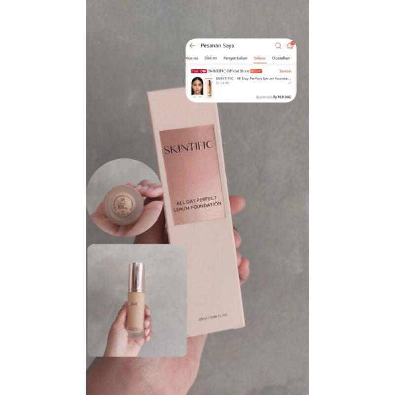 preloved foundation skintific shade 05